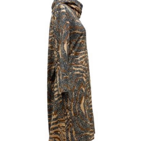 Tyler Boe Leopard Print Faux Suede Dress (Medium) New With Tags - Picture 4 of 6